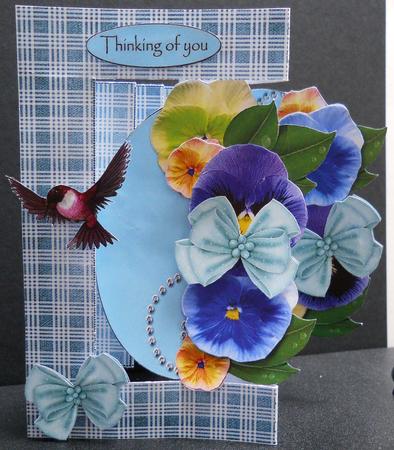 W Fold Pansies Galore by Yvonne Middleton