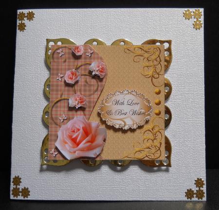 Roses & Butterflies Stacker Card 1 by Yvonne Middleton