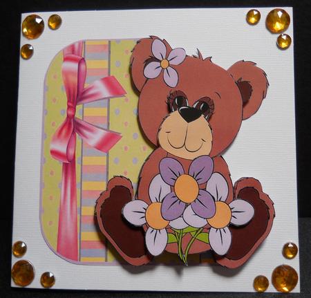 Warm Greetings Bear by Yvonne Middleton