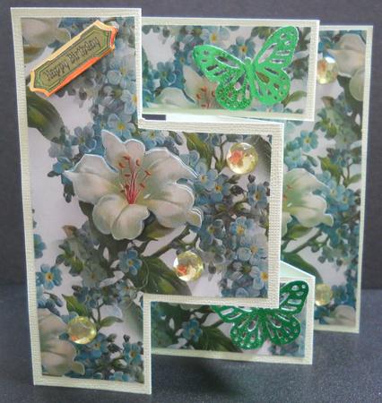 Forget-me-nots Backing Paper by Yvonne Middleton