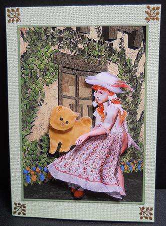 Me and My Angora Kitten by Yvonne Middleton