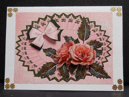 Roses in Green and Pink by Yvonne Middleton