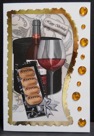 The Little Chocolate Box A4 Shaped Topper & Decoupage by Yvonne Middleton