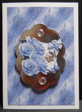 Embroidered Roses 2 by Yvonne Middleton