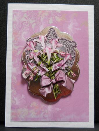 Lilac Floral Backing Paper by Yvonne Middleton