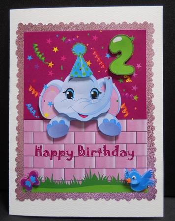 Happy Elephant Pink by Yvonne Middleton