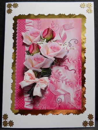Roses 5x7 with Step by Step by Yvonne Middleton