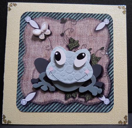Lunch Frog Card Topper 1 by Yvonne Middleton