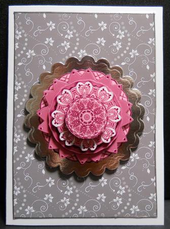 Oatmeal Floral Backing Paper by Yvonne Middleton