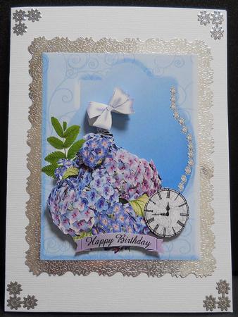 Hydrangers and Bows Blues by Yvonne Middleton