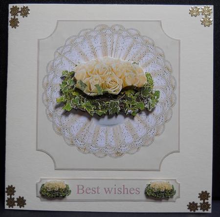 Best Wishes Card Front by Yvonne Middleton