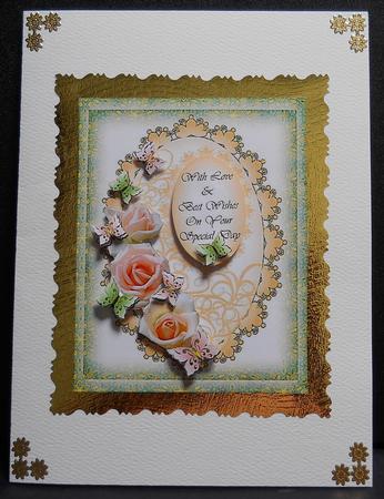 On Your Special Day Large Double-layered Card 1 by Yvonne Middleton