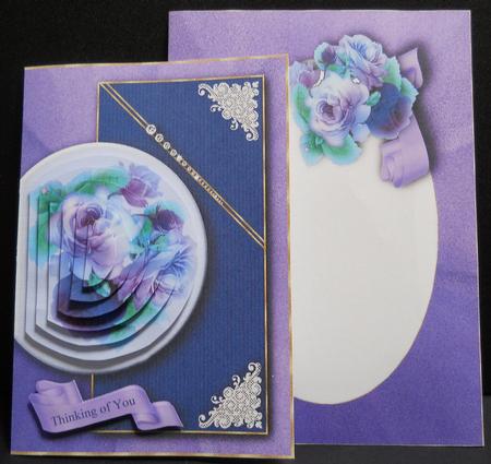 Morning Roses & Lace Card & Envelope Kit by Yvonne Middleton