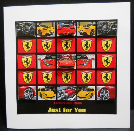 Ferrari Collage No. 4 by Yvonne Middleton