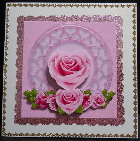 Pink Roses Delight 2 by Yvonne Middleton