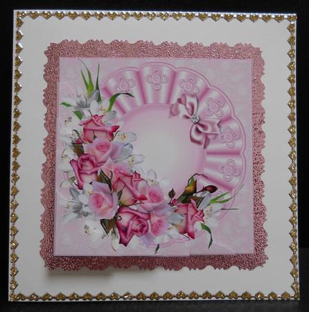 Roses in the Pink Side Stacker by Yvonne Middleton