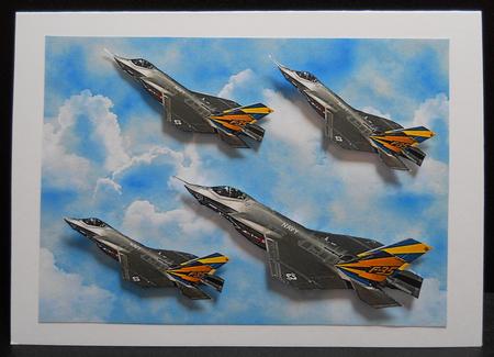 Clouds and Jets by Yvonne Middleton