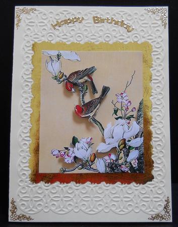 Oriental Birds and Flowers - Qing Dynasty by Yvonne Middleton