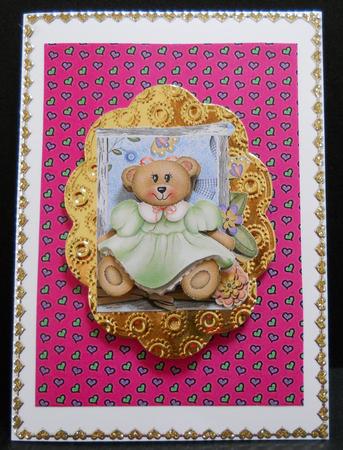 Lots of Hearts - Pink and Purple - Backing Sheets by Yvonne Middleton