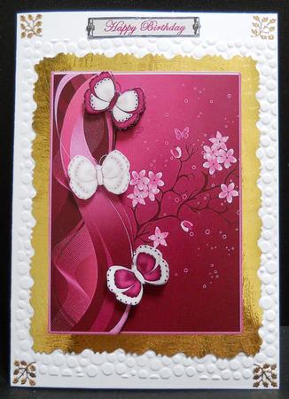 Butterflies and Cherry Blossom by Yvonne Middleton