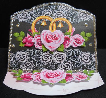 Pink Roses, Rings and Lace by Yvonne Middleton