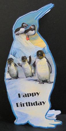Happy Feet - Shaped Card - Decoupage by Yvonne Middleton
