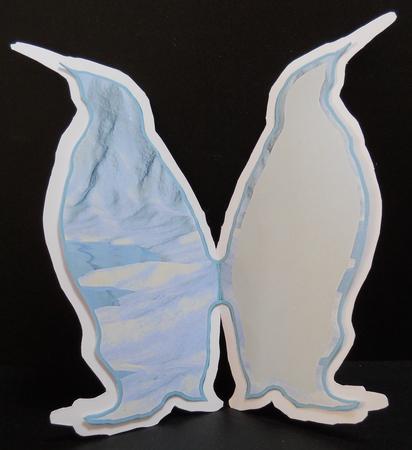 Happy Feet - Penguin Card Insert by Yvonne Middleton