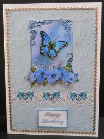 Lace and Ribbons - Backing Sheet by Yvonne Middleton