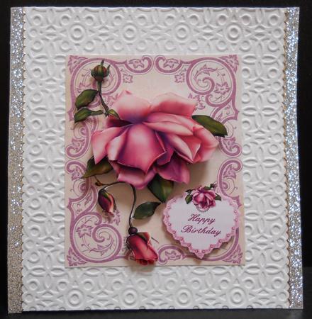 Pink Birthday Rose Step by Step by Yvonne Middleton
