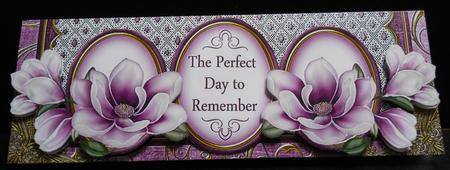 Purple Magnolia Perfect Day Large Dl Decoupage Card Kit by Yvonne Middleton