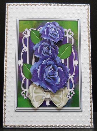 Beautiful Purple Roses by Yvonne Middleton