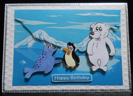 Fun in the Ice - Envelope Card by Yvonne Middleton