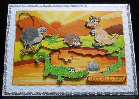 Fun in the Outback - Envelope Card by Yvonne Middleton