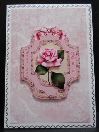 Floral Elegance Background in Pink by Yvonne Middleton