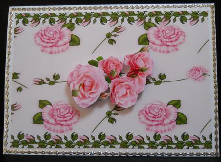 A4 Background Roses by Yvonne Middleton