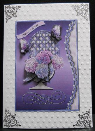 Lattice & Butterflies Card Topper 3 by Yvonne Middleton