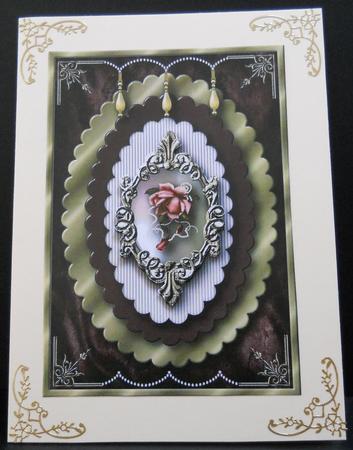 Rose Goddess Card Topper 2 by Yvonne Middleton