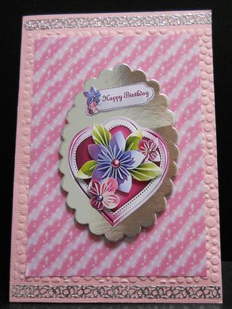 Twinkling Fairy Dust A4 Backing Paper in Pink by Yvonne Middleton
