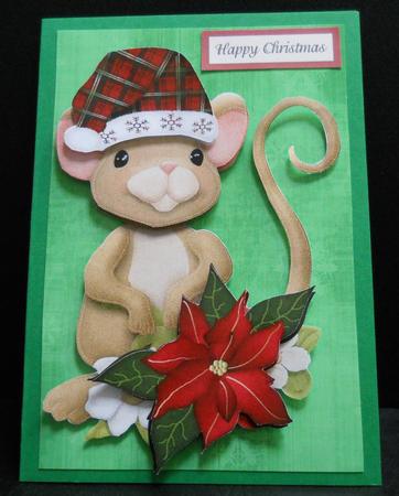 Christmas Snowflake Green by Yvonne Middleton