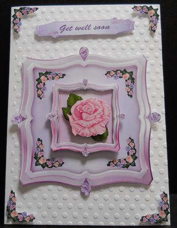 Roses in Dubble Frames, Lilac by Yvonne Middleton