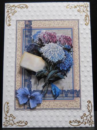 Blue Giant Asters by Yvonne Middleton