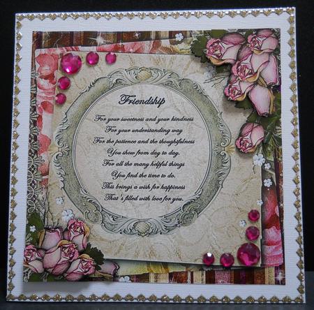 Friendship - Vintage Roses by Yvonne Middleton