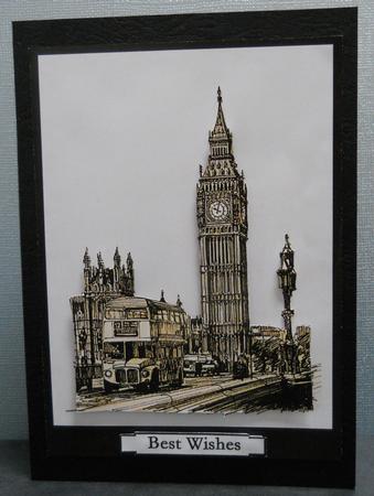 Big Ben -sepia Sketch by Yvonne Middleton