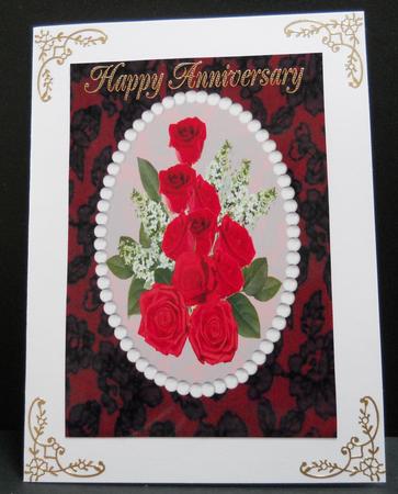 A4 Beautiful Red Rose Bouquet 4 by Yvonne Middleton