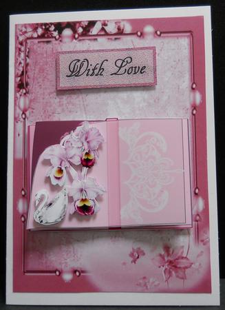 Pink Floral Frame by Yvonne Middleton