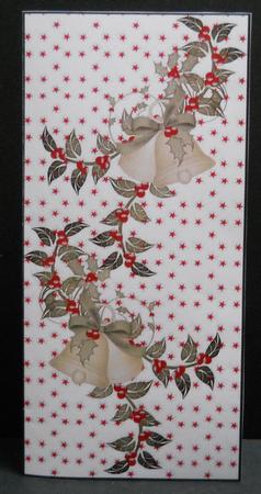 Christmas Bells and Berries Voucher Card by Yvonne Middleton