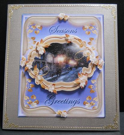 Gorgeous Greeting Topper #2 -blue Tones by Yvonne Middleton
