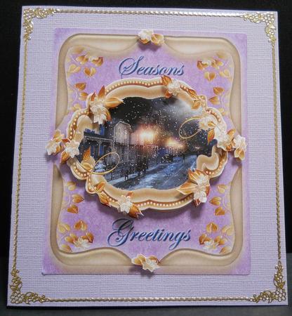 Gorgeous Greeting Topper #5 -mauve Tones by Yvonne Middleton