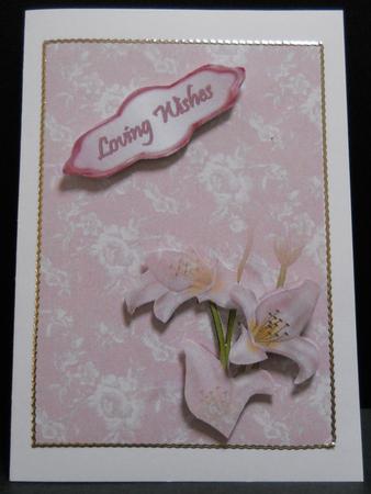 Pastel Lillies A4 Background by Yvonne Middleton