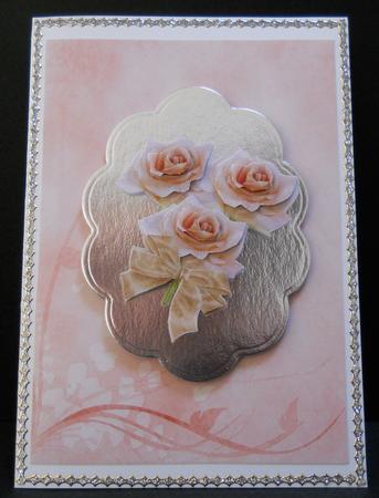 Leafy Fronds A4 Background Paper - Salmon by Yvonne Middleton